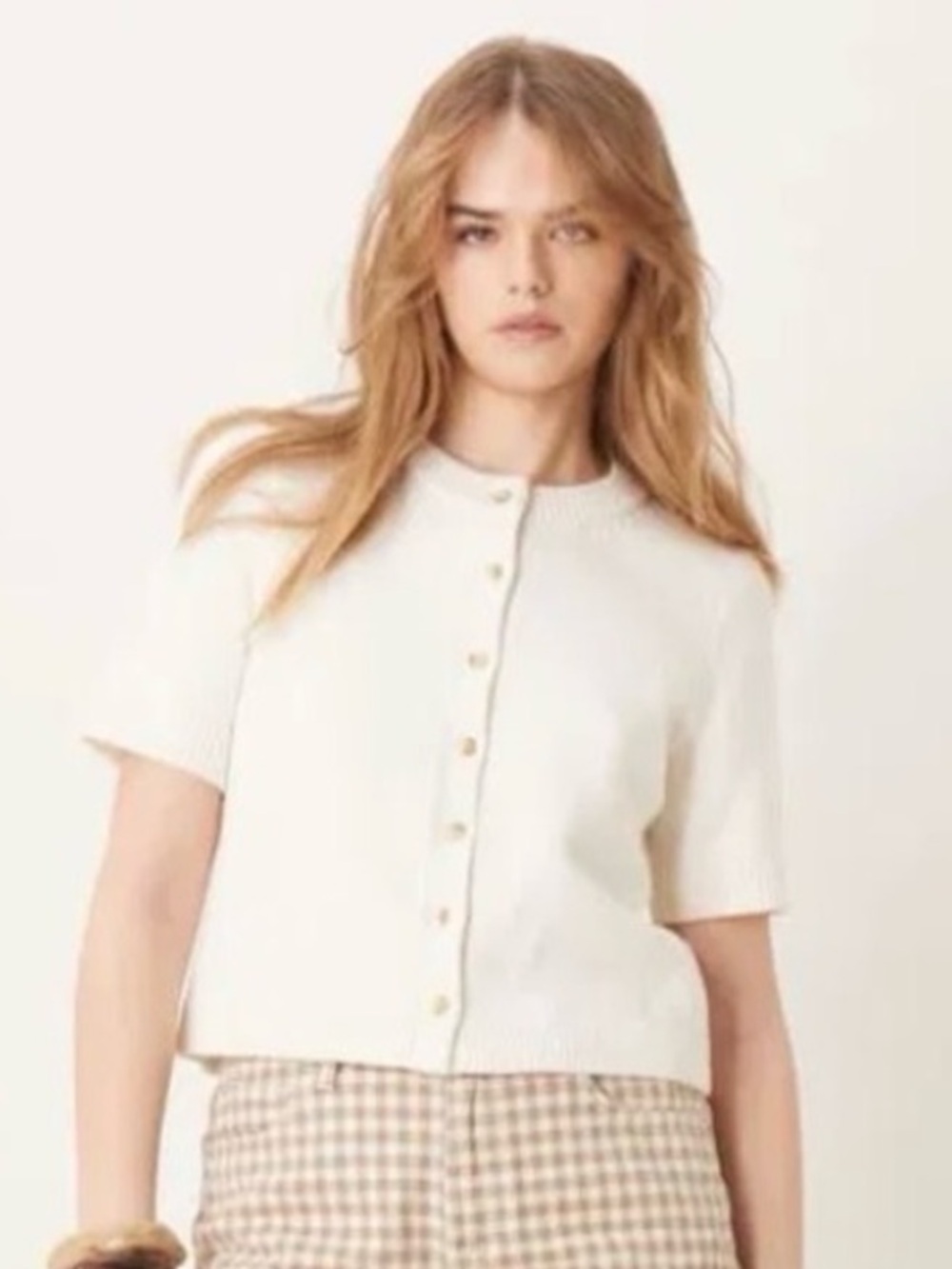 Abercrombie Button Down Short Sleeve Cardigan